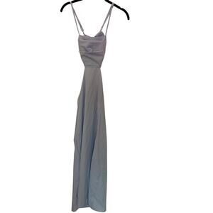 Shein Maxi Dress Party A-Line Sleeveless Cami Crossback Crepe Sundress Size S